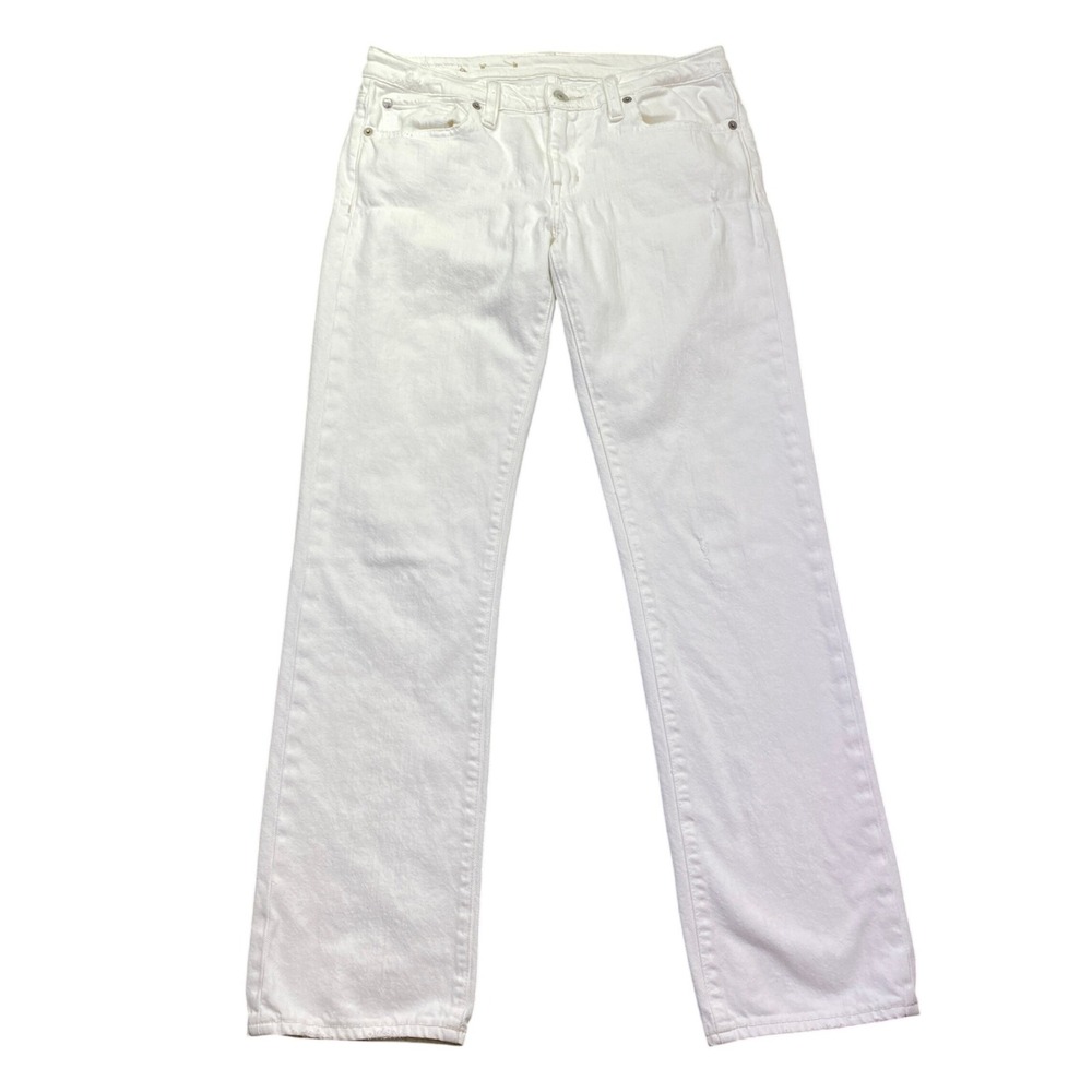 Ralph Lauren Denim & Supply White Straight Leg Jeans Size 28 Preppy Boho